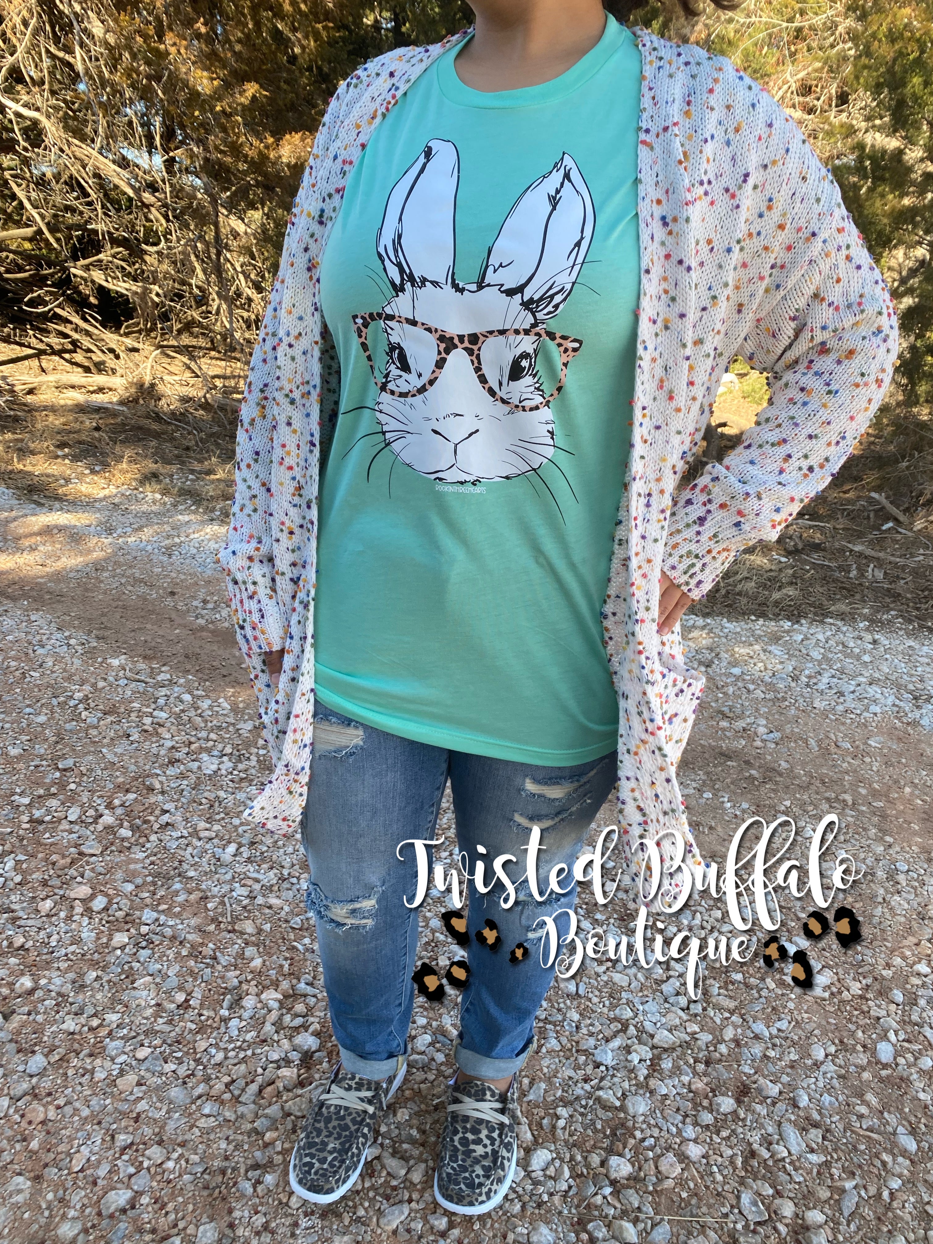 Texas Twisted Boutique LV Bunny Tee Large