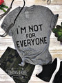 {I’M NOT FOR EVERYONE} Super Soft Gray V-Neck Tee
      

      
        

        $32.95